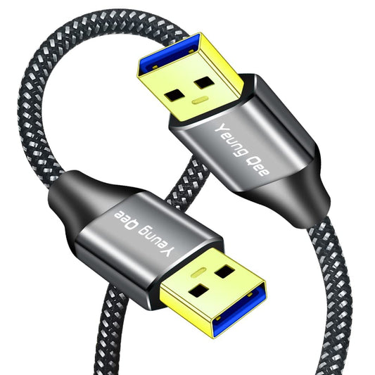 Yeung Qee 3.0 1 3.0 (1FT/0.3M) USB A to A Male Cable ft,Super Speed Type A Male to Male Cable USB Double End USB Cord