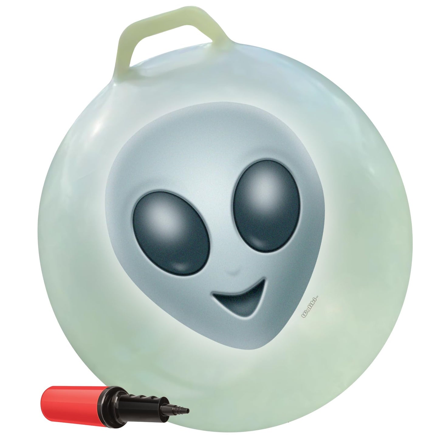 WALIKI Hop Ball for Adults | 29" Glow in The Dark Alien Hopping Ball | Sit and Bounce Ball | Great for Team Building