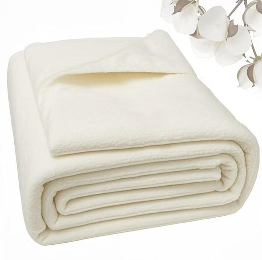 Natural Cotton Batting for Quilting - 150g/m² Lightweight, 40"x40" - Crafting Material for Blankets, DIY Projects, Home Decor