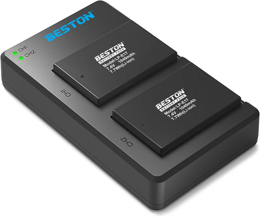 BESTON 2-Pack LP-E17 R50 R100 R10 R8, T8i, T7i, T6i, T6s, SL2, SL3, M3, M5, M6 77D, 200D, 750D, 760D, 800D, 8000D