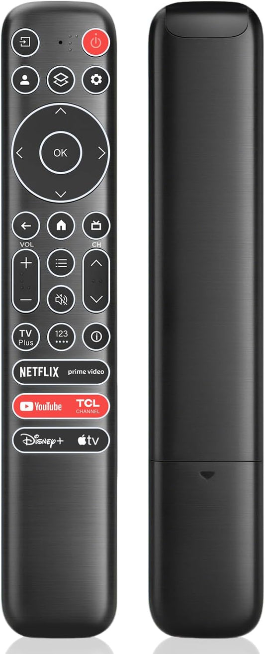XGBFH 4K Replacement Backlit Remote Control for TCL Google Smart TV, for TCL UHD LED QLED MiniLED Smart TVs (
