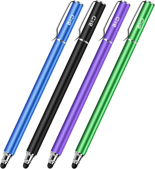 Bargains Depot 2-in-1 20 (4 Capacitive Stylus/Styli Universal Touch Screen Pen for All Touch Screen Tablets/Cell Phones