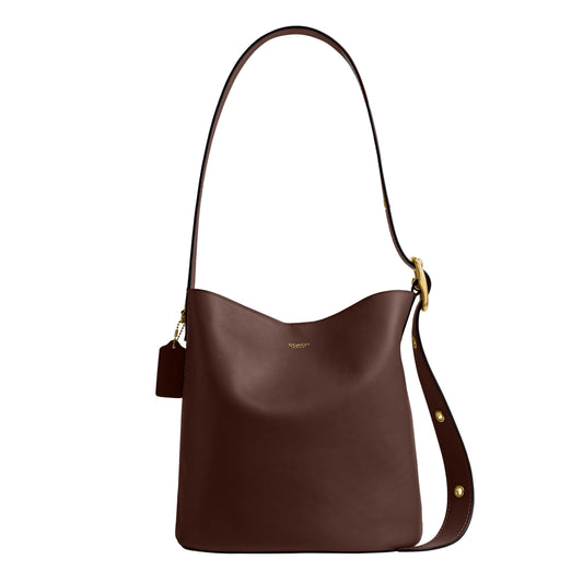 Coach Natural Grain Leather Bleecker Bucket Bag