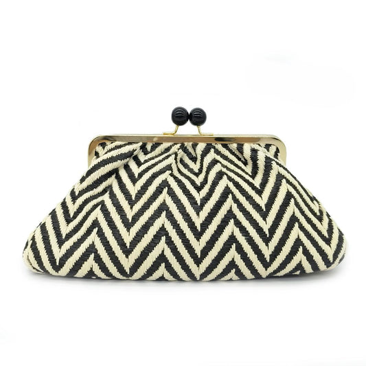 Straw Clutch Purse for Women, Classic Beach Clutch,Woven Summer Bag, Dumpling Wicker Handbag for Summer Daily Vacation Use