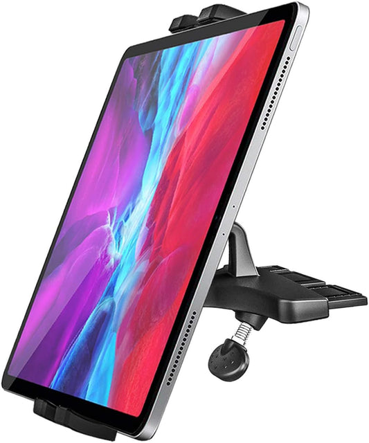 woleyi 360 9.7, 11, 12.9 5 4 3 2, 4-13" CD Slot Car Tablet Mount, Rotatable CD Player Car Tablet & Phone Holder