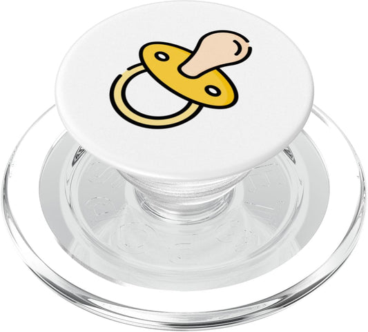 Clever Witty Pacifier Designs Pacifier Baby Binky Soother Teether Num PopSockets PopGrip for MagSafe