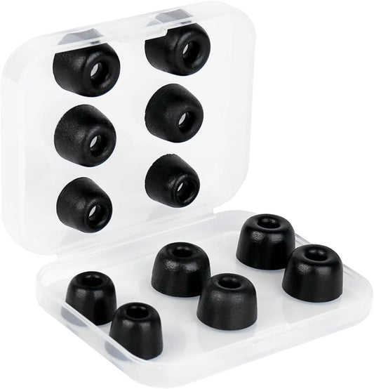 YINYOO 6 ZS10 KF01 DC02, KS1, AS16, Pairs KZ Pro Earbud Tips, KBEAR Memory Foam Noise Canceling IEM Ear tips for in ear