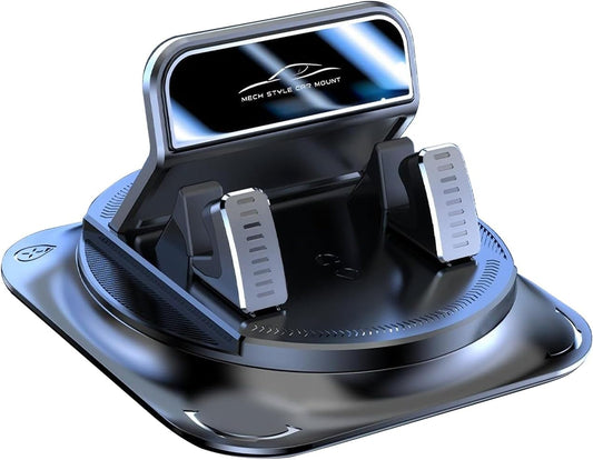 CyperFair 360-degree Dashboard Mobile Phone Holder, Rotation Anti-slip Double-layer Shock-absorbing Pad for Stable