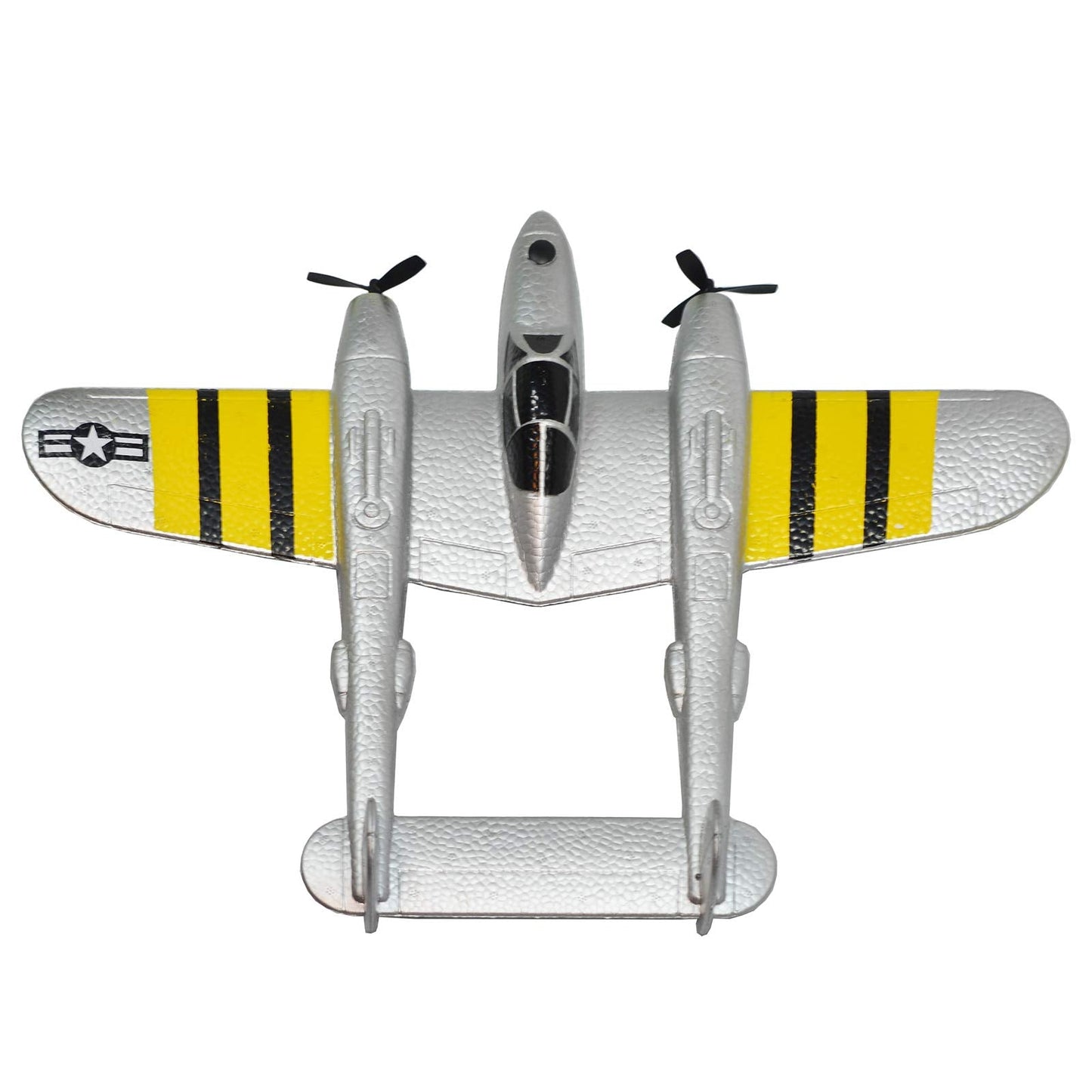 PLRB TOYS RC Plane Remote Control Airplane RTF 2.4GHz 2CH Radio Control P38 Lighting Aircraft for Beginner