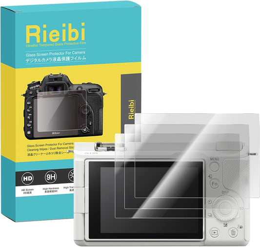ZVE10 ZVE10 II/ZV-E10 0.25mm 9H 3 Packs Rieibi Screen Protector compatible with Sony Alpha II,Tempered Glass Film