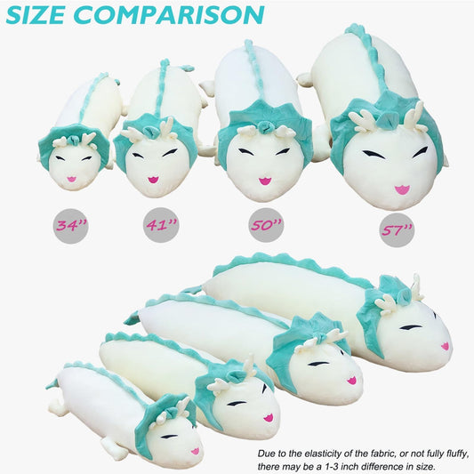 Hofun4U Dragon Plush Pillow, 50 Inch Dragon Stuffed Animals, Christmas Birthday Gift for Adults Kids Girls Boys