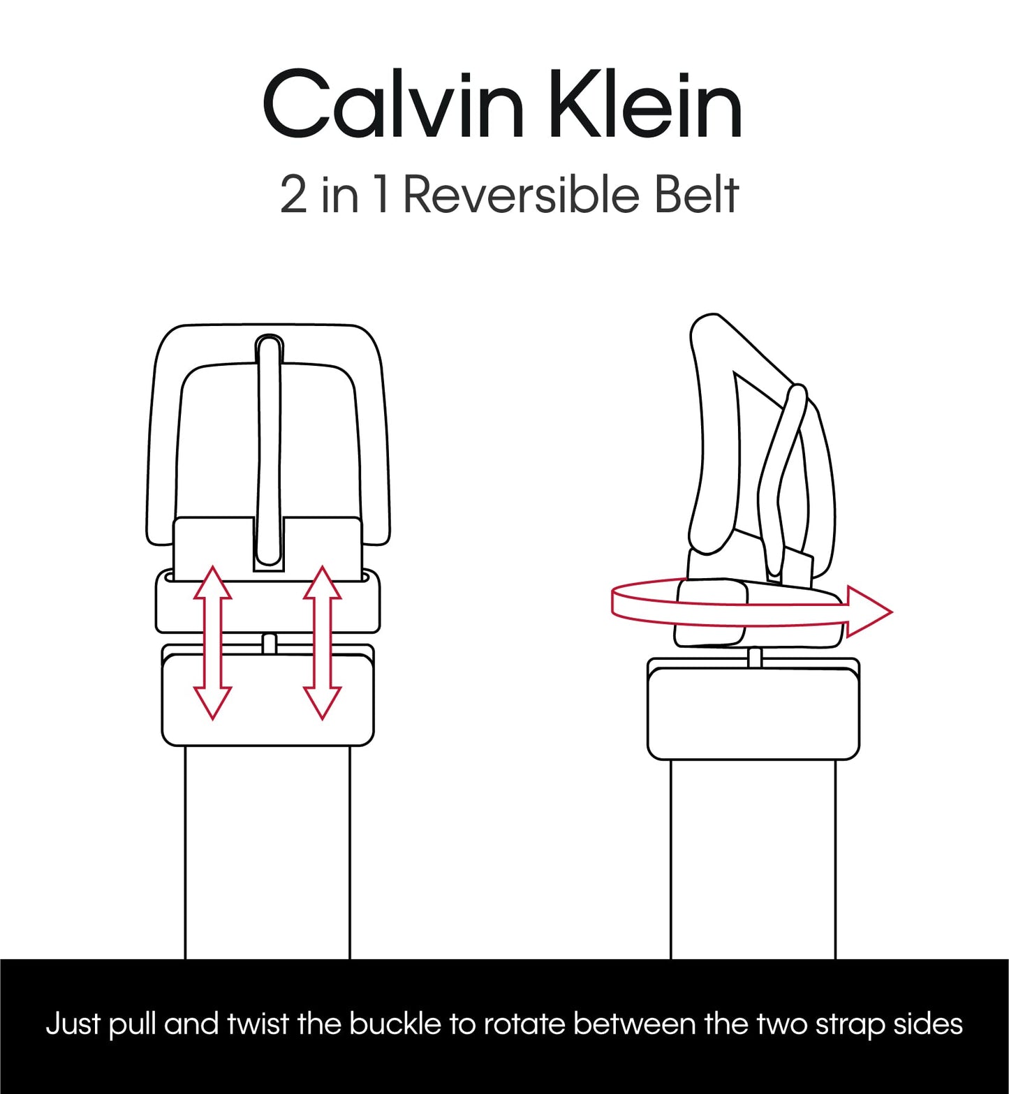Calvin Klein 30MM REVERSIBLE W/LINING