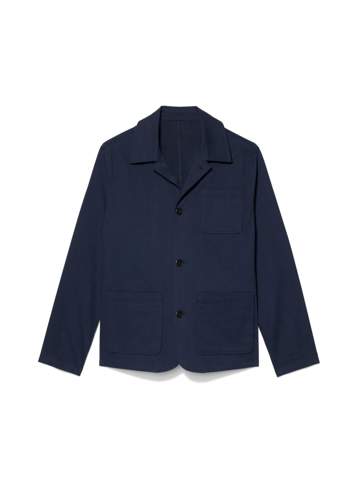 Michael Kors Men's Cotton Linen Chore Coat, Midnight, X-Large