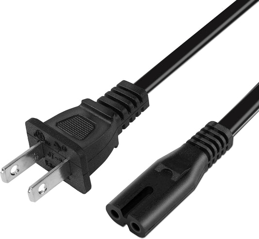 TPLTECH 2 Printer Power Cord for HP OfficeJet Pro/Envy/DeskJet/Photosmart Series, Prong Power Cable Replacement