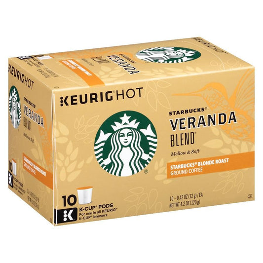 Starbucks Ground Coffee - Dark Roast Blend | Veranda Flavor, 10 Count (Pack of 8)