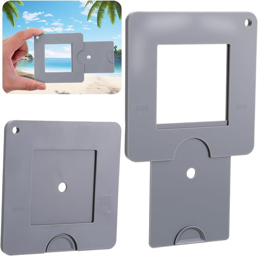 XLIUAX 2Pcs Portable View Finder, View Finder with Sliding Mechanism, Adjustable Custom Viewfinder, Color Isolation