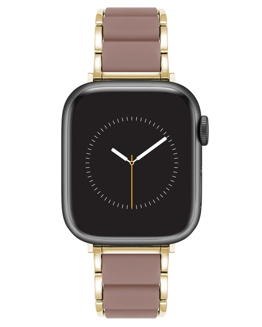 Anne Klein Silicone Fashion Bracelet for Apple Watch, Secure, Adjustable, Apple Watch Replacement Band, Fits Most Wrists