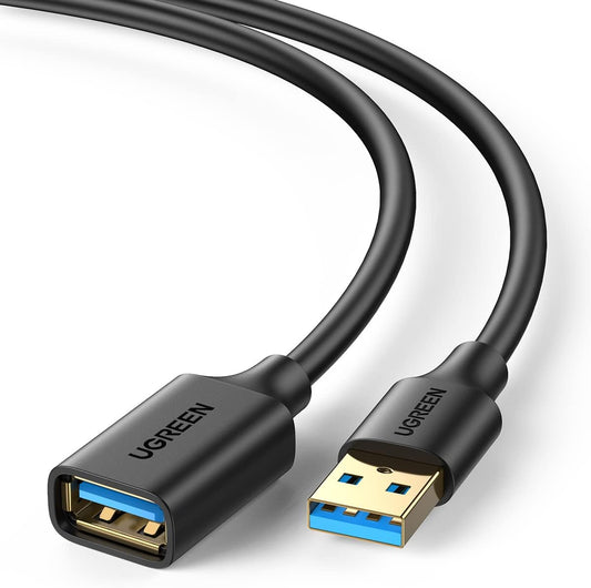 3.0 15 UGREEN USB Extender, USB Extension Cable Male to Female USB Cable High-Speed Data Transfer Compatible