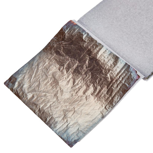 MAYJOYDIY 50 Pcs Antique Gold Leaf Sheets 5.5×5.3 Inch Imitation Gold Foil Paper Sheets Gilding Crafting Foil Sheets for DIY Nail Paintings Handcrafts Picture Frames Sculpture Furniture Arts