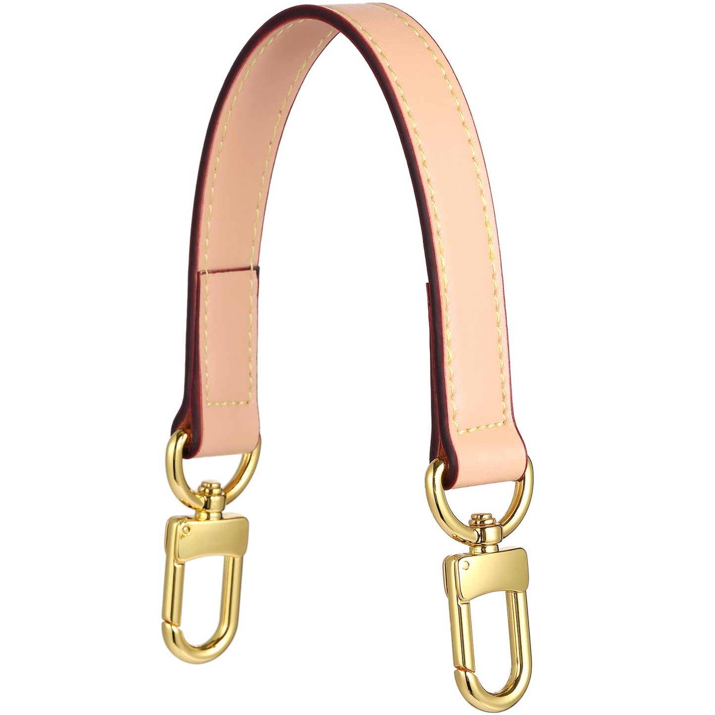 YAZHIMI Genuine leather purse Handle compatible with Neonoe for Metis Noe BB NM Beaubourg Hobo (Beige-purse handles)