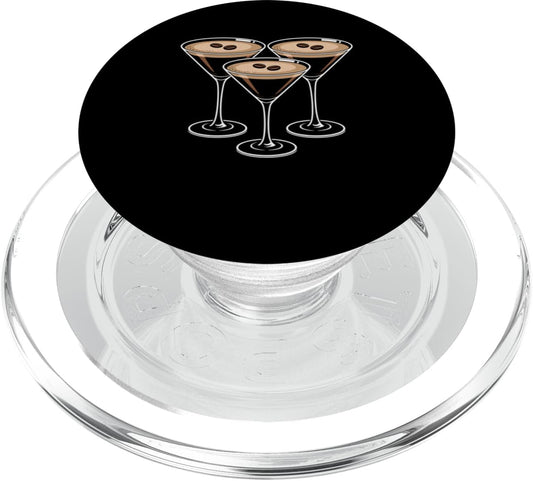 Cocktail Hour Studio Watercolor Cocktail Trio Minimal Bar Cart Aesthetic PopSockets PopGrip for MagSafe