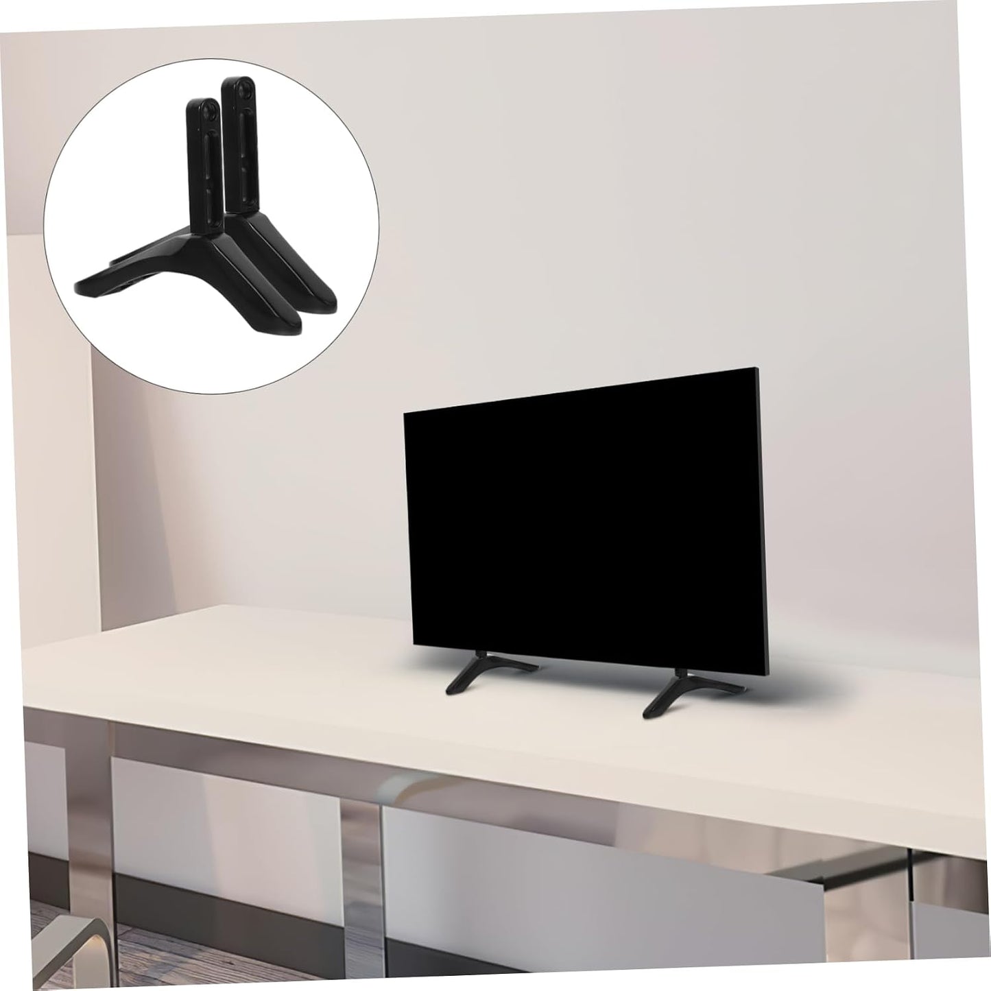 Veemoon Versatile TV Stand Base for Home and Office Use