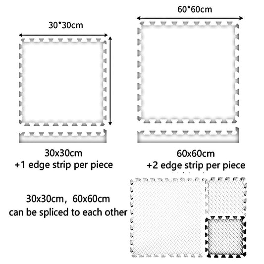 ALGFree Baby Children Play Mat Foam Modern Bedroom Gaming Room Interlocking Floors Puzzle Floor Tiles, 4 Colors (Color : D, Size : 30x30x1.2cm-32pcs)