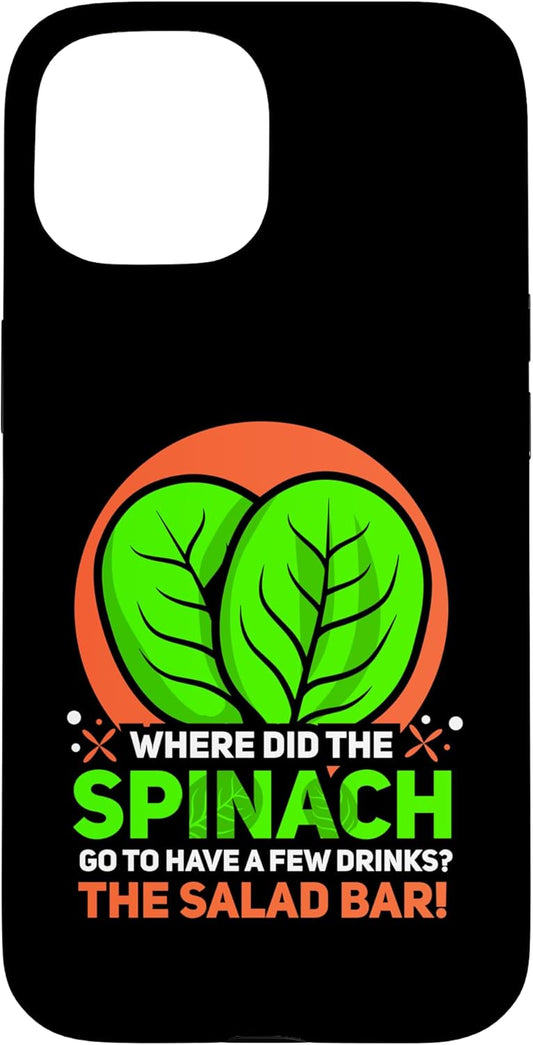 Chef Coat Men - Chef Costume Women - Chef Gifts 15 Where did The Spinach go to - Spinach Case for iPhone