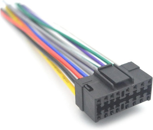 TNNOKL 16 Pin Plugs Car Stereo Radio Music Player Cable Player Adapter Wiring Harness Connector Replacement Essential
