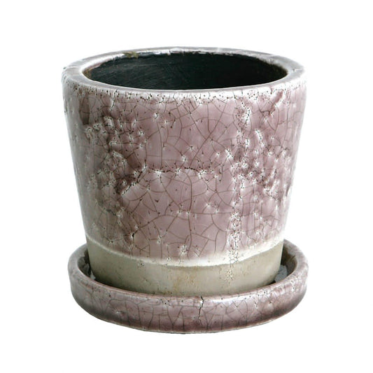 Dulton Flowerpot Planter No. 4 Light Purple with Saucer Hole Ceramic Pot Color Garden Supplies Height 4.3 inches (11 cm) Top: φ4.7 inches (12 cm) Bottom Diameter 3.7 inches (9.5 cm) CH13-G476LPL COLOR