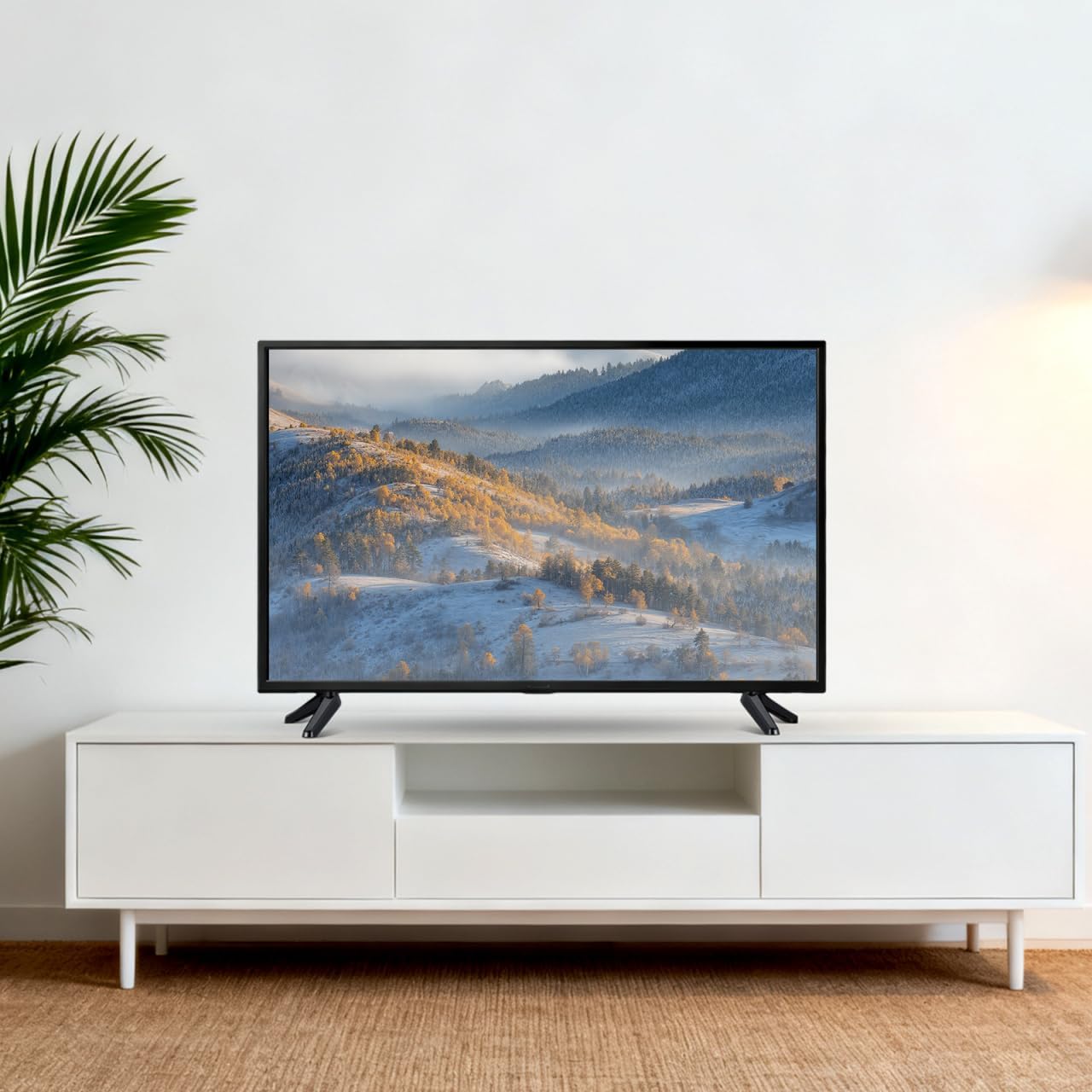 Toyvian 32-55 Inch Set Universal Tv Mount Stand with Brackets for Tvs Tabletop Holder with Non-Slip Base Easy