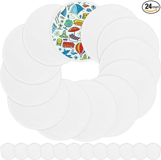 Gejoy Foldable Flying Disc Fans Bulk with Bags 9.8 Inch DIY Sublimation Handheld Cooling Fan Beach Flying Disc for Summer Outdoor Games Activities Birthday Wedding Party Favors