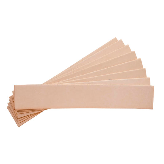 Realeather C0138-08 Bookmarks for Leathercrafting, 7" x 1.25", Natural, 8-Pack