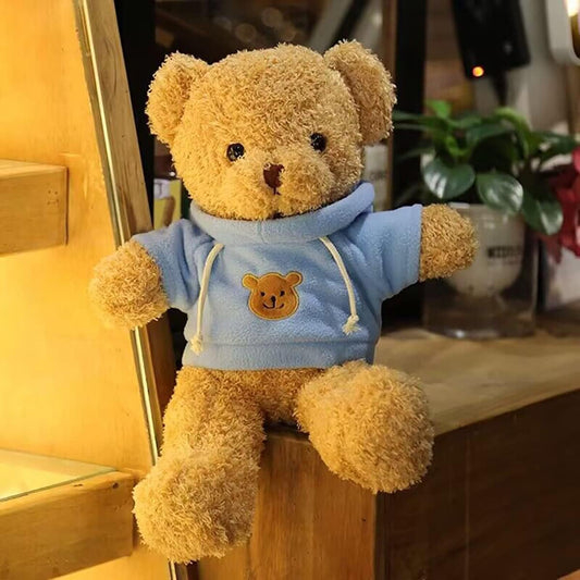 YUKOUQIAN Teddy Bear Stuffed Animal Cute Plush Doll SoftToy 36" Gift for Girls Boys Birthdays Christmas Children's Day Halloween Thanksgiving Day (Blue Bear 36in)
