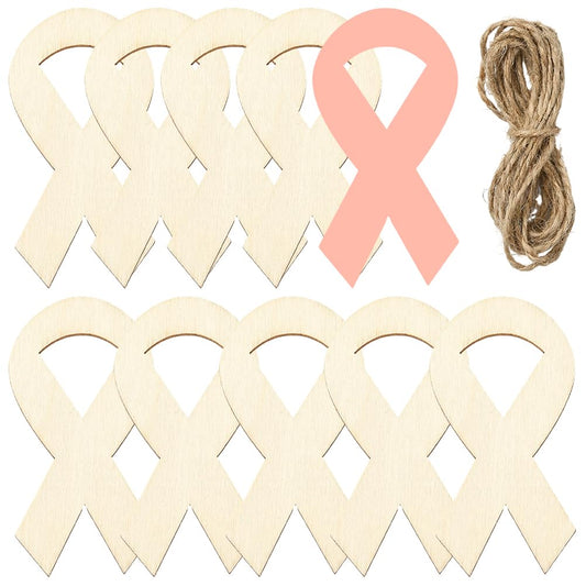SOFPLATE 30Pcs 4 x 2In Wood Ribbon Cutout Unfinished wooded Crafts with String MDF Material Blank Craft Cut Outs Ornaments Hanging Pendant Gift Tags for Painting Home Party Decoration DIY Project