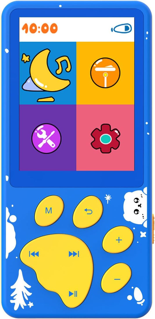 wiwoo MP3 Kids,32GB MP3 2.4 inch 128GB Player for Kids Player with Bluetooth,Speaker, Color Screen,Soothing