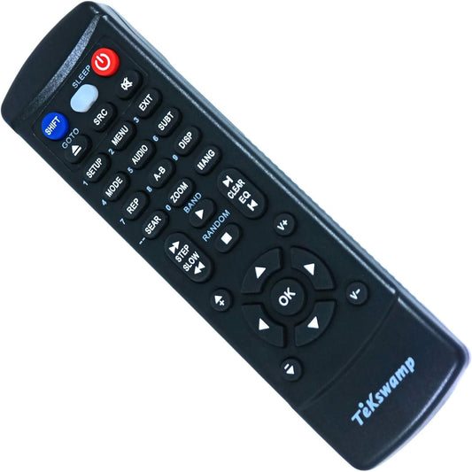 Tekswamp DVB712 Cassette Replacement Remote Control for Zenith DVD Recorder/Video Recorder