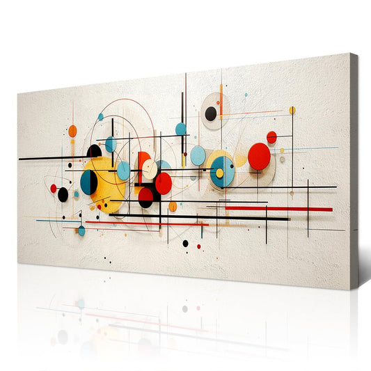 Wapluam Large Canvas Wall Art - Framed Wall Decorations for Living Room, Bedroom, Office - Abstract Wall Painting Prints - Ready to Hang