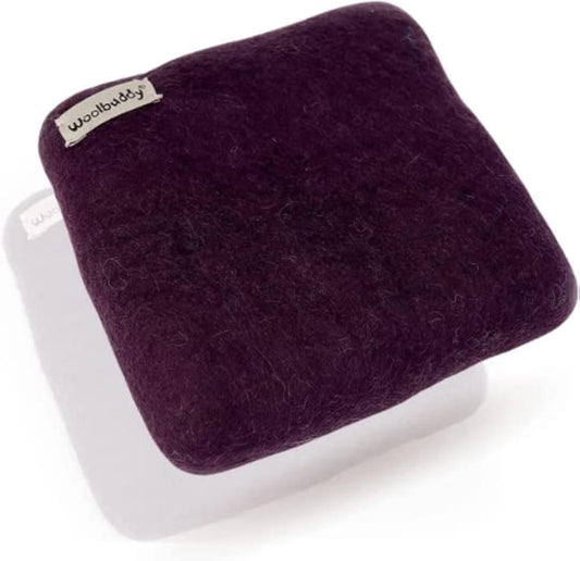 Woolbuddy Needle Felting Pad - Durable Wool Mat for Craft Projects, Foam Alternative, 6"x6"x1.5" (Purple)