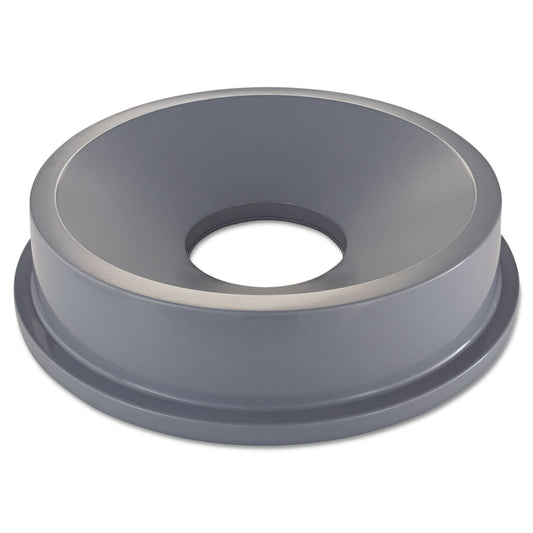 Rubbermaid Commercial Products Trash Can Funnel Top/Lid 32-Gallon Gray Hands-Free Disposable Compatible with The Rubbermaid 32-Gallon Garbage Bins for Indoor/Outdoor/Garage