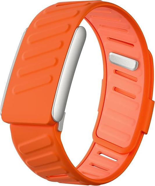 VeveXiao Rugged Comfort Silicone Wristband Compatible with WHOOP 5 | Whoop MG Band, Durable Soft Silicone Sports Loop Replacement Bands for Men Women with Metal Frame Connector
