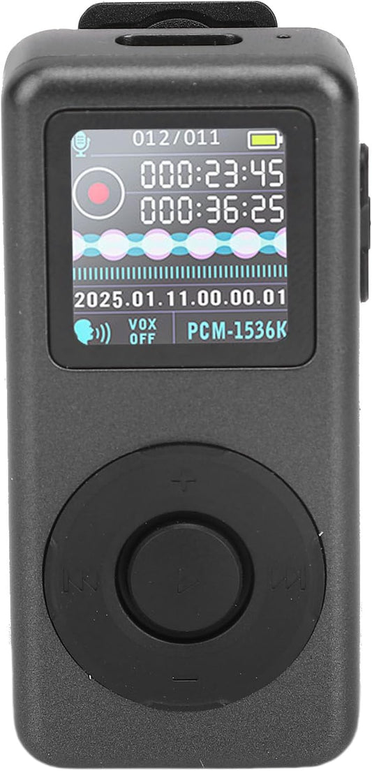 XUMIUZIY MP3 1536Kbps 5 (32GB) Player, Music Player Digital Audio Player with Noise Reduction HD Lossless Recording