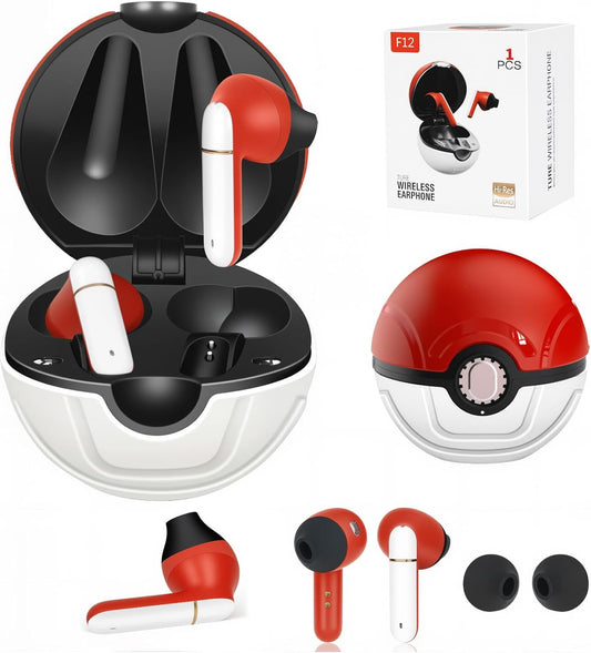 Wireless Earbuds for Kids,Comfortable Wireless Earphones Fit Ergonomic Design Ball Shape Ear Buds with Mic for Android
