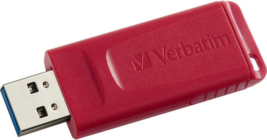 Verbatim 128GB 98525 Store 'N' Go USB Flash Drive, Red