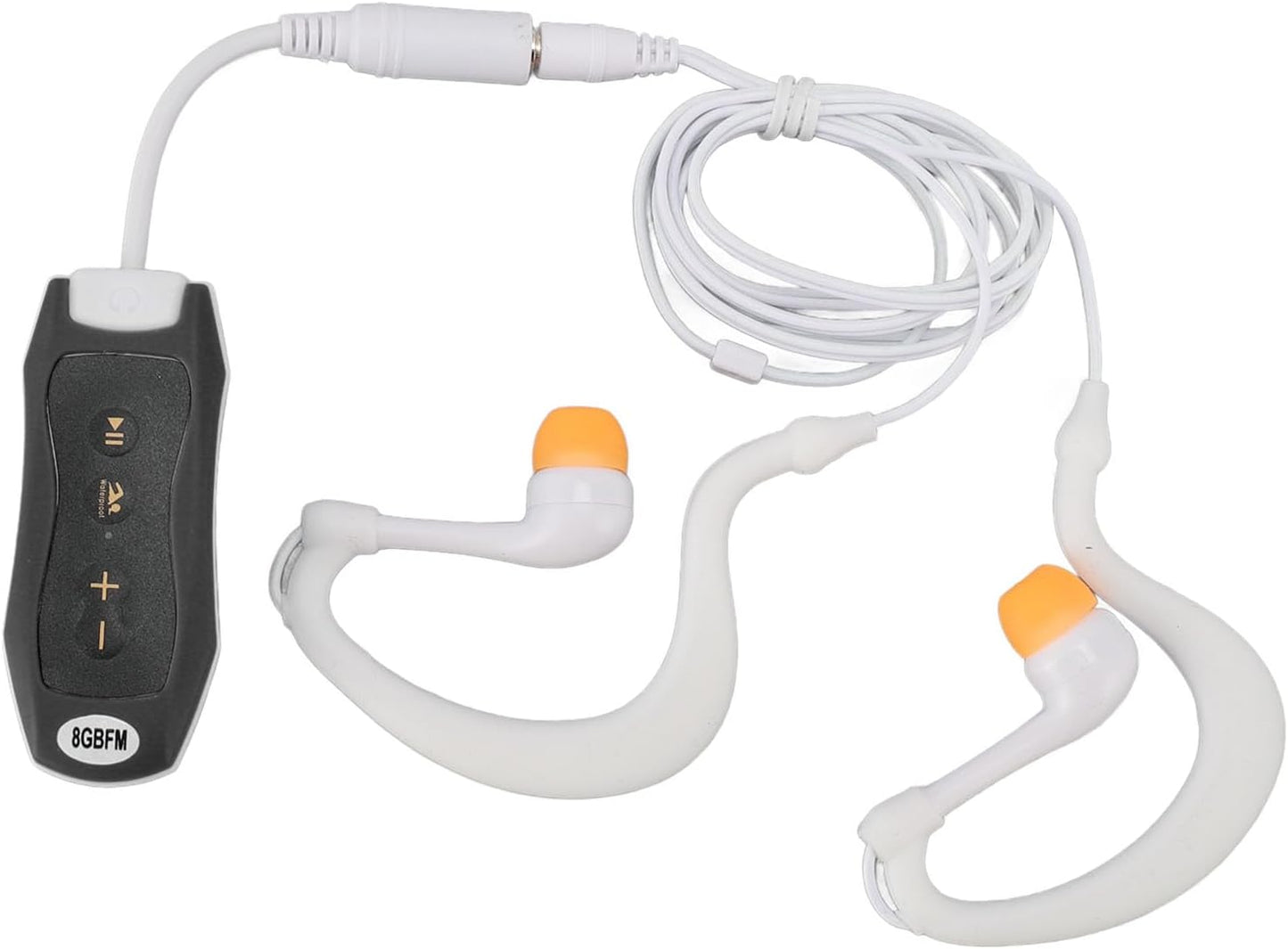 Hamwesh MP3 IPX8 8GB MP3 Swimming, Swimming (8GB) Player, USB Rechargeable for Underwater Player with Hydrodynamic