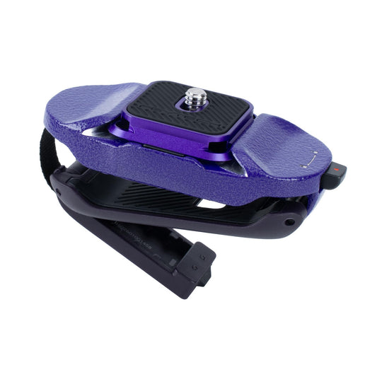 PGYTECH Beetle Camera Clip V2 with Plate, Quick Release Camera Backpack Clip, Arca-Swiss Compatible, SnapLock System for Sony/Nikon/Fuji/DSLR Cameras, Instant Mounting & Hands-Free, Aurora Purple