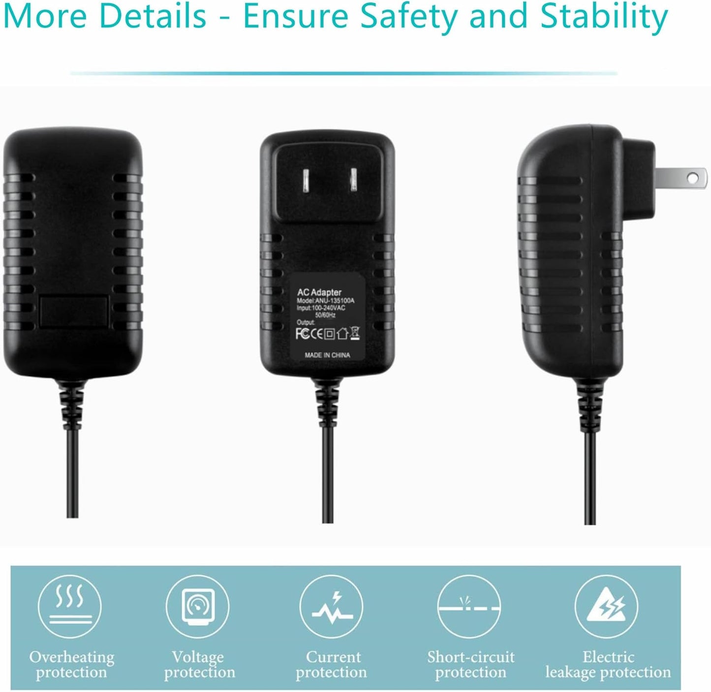 Dysead CB-200 CB200 AC/DC Adapter Compatible with iCODIS WiFi DLP Portable Mini Video Projector Power Supply Cord Cable