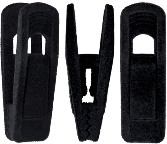 Skiennix Velvet Hanger Clips - 20 Pack Strong Clips for Skirts & Pants - Black Color