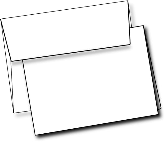 Blank White Greeting Cards With White Envelopes 5" x 7" Pack Of 40 Printable Note Cards With Corresponding Envelopes