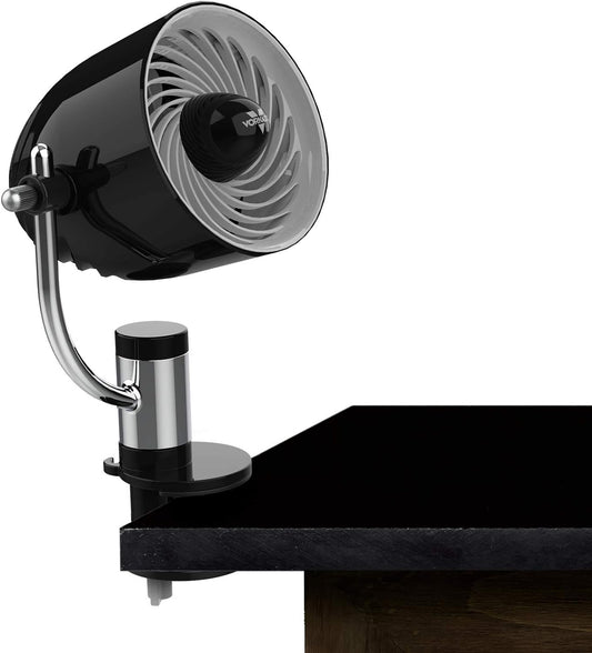 Vornado Pivot Clip Personal Air Circulator - 3-Speed Portable Desk Fan | 360-Degree Adjustable, Whisper Quiet, Black
